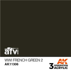 AK Interactive 3RD GENERATION ACRYLICS - WWI French Green 2