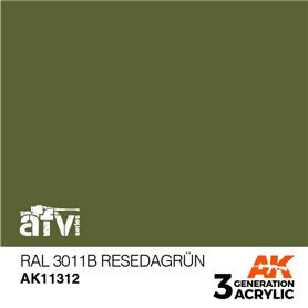 AK Interactive 3RD GENERATION ACRYLICS - RAL 6011B RESEDAGRUN