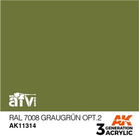 AK Interactive 3RD GENERATION ACRYLICS - RAL 7008 GRAUGRUN OPT.2 - 17ml