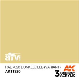 AK Interactive 3RD GENERATION ACRYLICS - RAL 7028 DUNKELGELB - VARIANT - 17ml