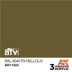 AK Interactive 3RD GENERATION ACRYLICS - RAL 6040 F9 HELLOLIV - 17ml
