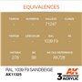 AK Interactive 3RD GENERATION ACRYLICS - RAL 1039 F9 SANDBEIGE - 17ml