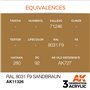 AK Interactive 3RD GENERATION ACRYLICS - RAL 8031 F9 Sandbraun