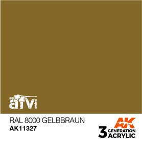 AK Interactive 3RD GENERATION ACRYLICS - RAL 8000 Gelbbraun