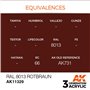 AK Interactive 3RD GENERATION ACRYLICS - RAL 8013 Rotbraun