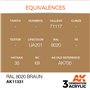 AK Interactive 3RD GENERATION ACRYLICS - RAL 8020 BRAUN - 17ml