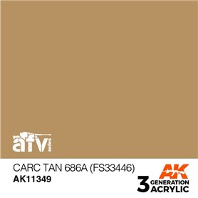 AK Interactive 3RD GENERATION ACRYLICS - CARC TAN 686A - FS33446 - 17ml