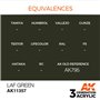 AK Interactive 3RD GENERATION ACRYLICS - LAF Green