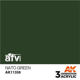 AK Interactive 3RD GENERATION ACRYLICS - NATO GREEN - 17ml