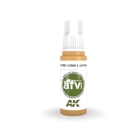 AK Interactive 3RD GENERATION ACRYLICS - BRITISH SAND YELLOW - 17ml