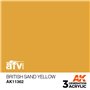 AK Interactive 3RD GENERATION ACRYLICS - British Sand Yellow