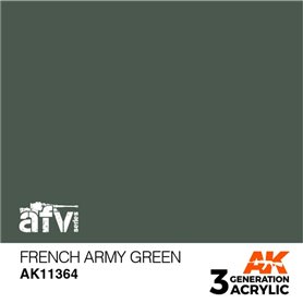 AK Interactive 3RD GENERATION ACRYLICS - French Army Green