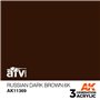 AK Interactive 3RD GENERATION ACRYLICS - Russian Dark Brown 6K