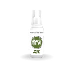 AK Interactive 3RD GENERATION ACRYLICS - WASHABLE WHITE PAINT - 17ml