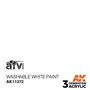 AK Interactive 3RD GENERATION ACRYLICS - Washable White Paint
