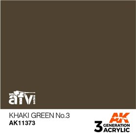 AK Interactive 3RD GENERATION ACRYLICS - KHAKI GREEN NO.3 - 17ml