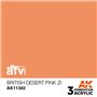 AK Interactive 3RD GENERATION ACRYLICS - BRITISH DESERT PINK ZI - 17ml
