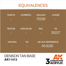 AK Interactive 3RD GENERATION ACRYLICS - DENISON TAN BASE - 17ml