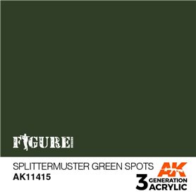 AK Interactive 3RD GENERATION ACRYLICS - SPLITTERMUSTER GREEN SPOTS - 17ml