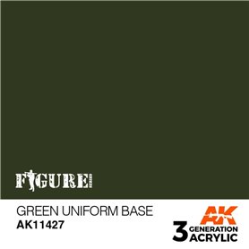 AK Interactive 3RD GENERATION ACRYLICS - GREEN UNIFORM BASE - 17ml