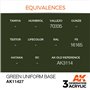 AK Interactive 3RD GENERATION ACRYLICS - GREEN UNIFORM BASE - 17ml