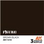 AK Interactive 3RD GENERATION ACRYLICS - BROWN BLACK - 17ml