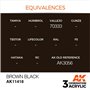 AK Interactive 3RD GENERATION ACRYLICS - Brown Black