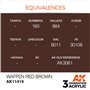 AK Interactive 3RD GENERATION ACRYLICS - WAFFEN RED BROWN - 17ml