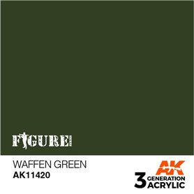 AK Interactive 3RD GENERATION ACRYLICS - WAFFEN GREEN - 17ml