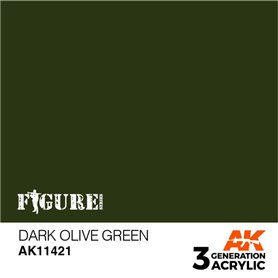 AK Interactive 3RD GENERATION ACRYLICS - DARK OLIVE GREEN - 17ml
