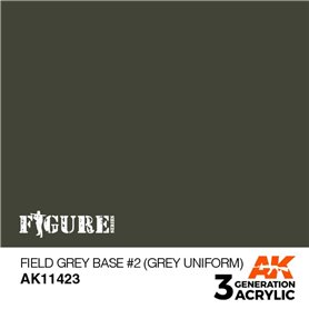 AK Interactive 3RD GENERATION ACRYLICS - Field Grey Base #2 (Grey Uniform)