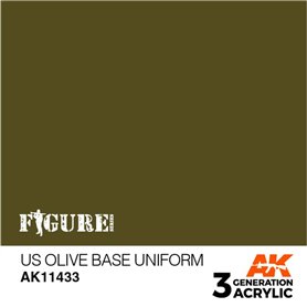 AK Interactive 3RD GENERATION ACRYLICS - US Olive Base Uniform