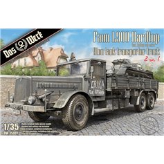 Das Werk 1:35 Faun L900 HARDTOP INCLUDED SOFTTOP CAB EXTRA - 9TON TANK TRANSPORTER TRUCK - 2IN1 