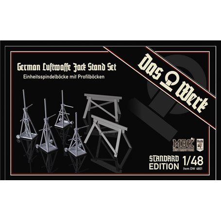 Das Werk 1:48 GERMAN LUFTWAFFE JACK STAND SET - STANDARD EDITION