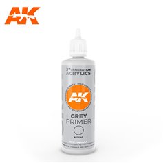 AK Interactive 3RD GENERATION ACRYLICS - Grey Primer 100 ml