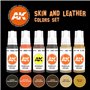 AK Interactive SKIN AND LEATHER COLORS SET
