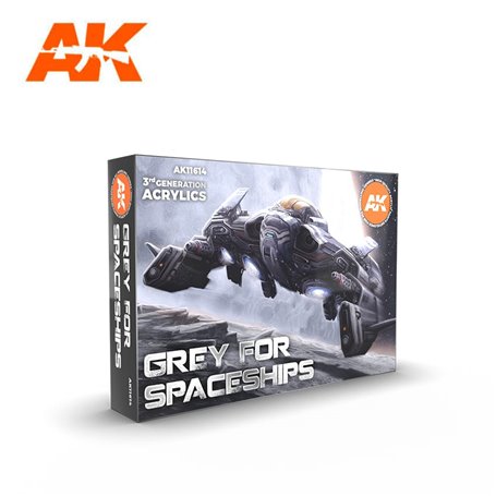 AK Interactive GREY FOR SPACESHIPS SET