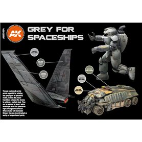 AK Interactive GREY FOR SPACESHIPS SET