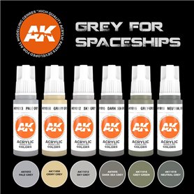 AK Interactive GREY FOR SPACESHIPS SET