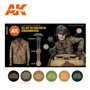 AK Interactive Zestaw farb WAFFEN SS 44 DOT UNIFORM COLORS 3G