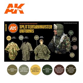 AK Interactive Zestaw farb SPLITTERMUSTER UNIFORM 3G