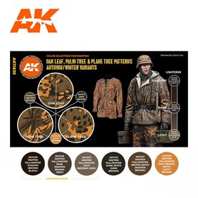AK Interactive Zestaw farb OAK LEAF AUTUMN-WINTER 3G