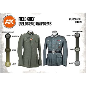 AK Interactive Zestaw farb GERMAN FIELD GREY UNIFORMS 3G