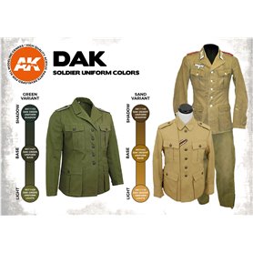AK Interactive Zestaw farb DAK SOLDIER UNIFORM COLORS 3G