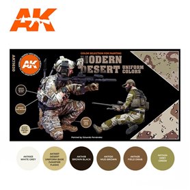 AK Interactive Zestaw farb MODERN DESERT UNIFORM COLORS 3G
