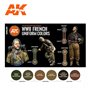 AK Interactive Zestaw farb FRENCH UNIFORM COLORS 3G