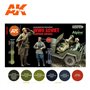 AK Interactive Zestaw farb SOVIET WWII UNIFORM COLORS 3G