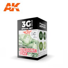 AK Interactive Zestaw farb MODULATION 4BO RUSSIAN GREEN 3G