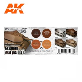 AK Interactive Zestaw farb MODULATION GERMAN RED PRIMER 3G