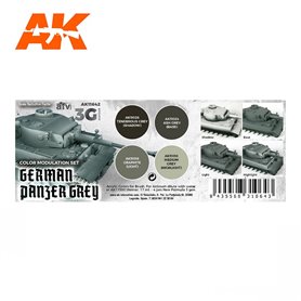 AK Interactive Zestaw farb MODULATION GERMAN PANZER GREY 3G